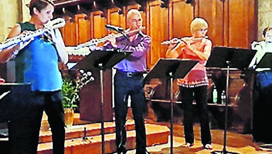 , Retour du quatuor de flûtes Latitudes à Varen